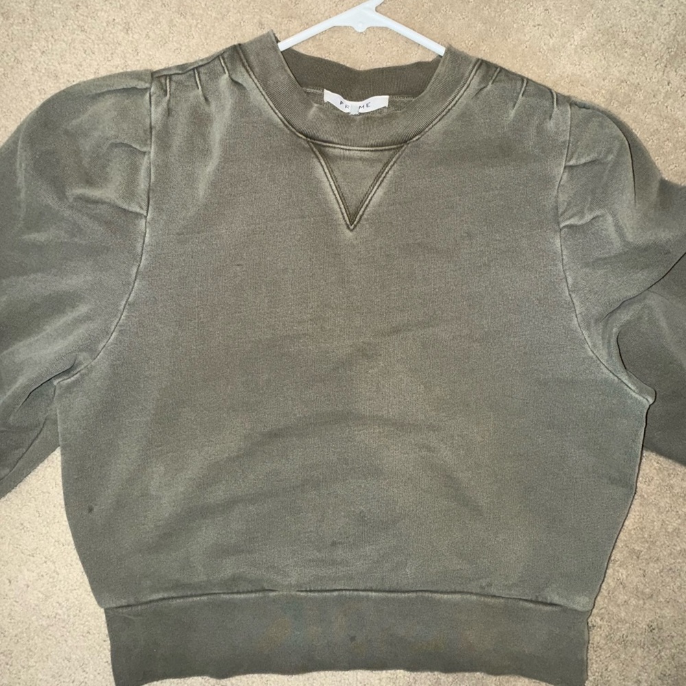 Frame Denim Khaki Sweatshirt